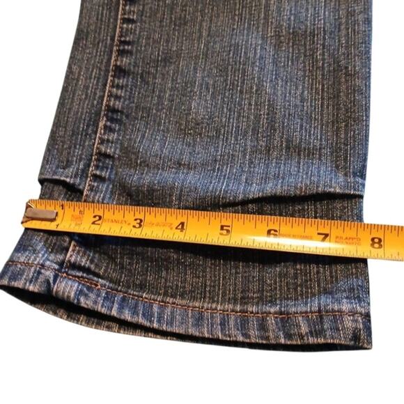 Y2K Kaba Jeans Jeweled Jrs Sz 11 28W x 40L Straight Leg Bling Bohemian Party WOW - Picture 16 of 16